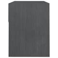 Pikkukuva 8 / 10: vidaXL Yöpöydät 2 kpl harmaa 40x31x40 cm täysi mänty
