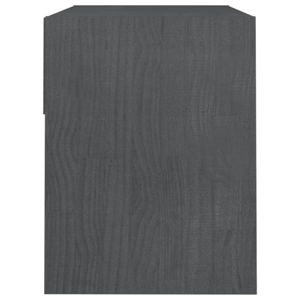 vidaXL Yöpöydät 2 kpl harmaa 40x31x40 cm täysi mänty