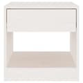 Miniatyrbilde 5 av 9: vidaXL Nattbord hvit 40x31x40 cm heltre furu