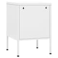 Miniatyrbilde 6 av 10: vidaXL Nattbord 2 stk hvit 35x35x51 cm stål