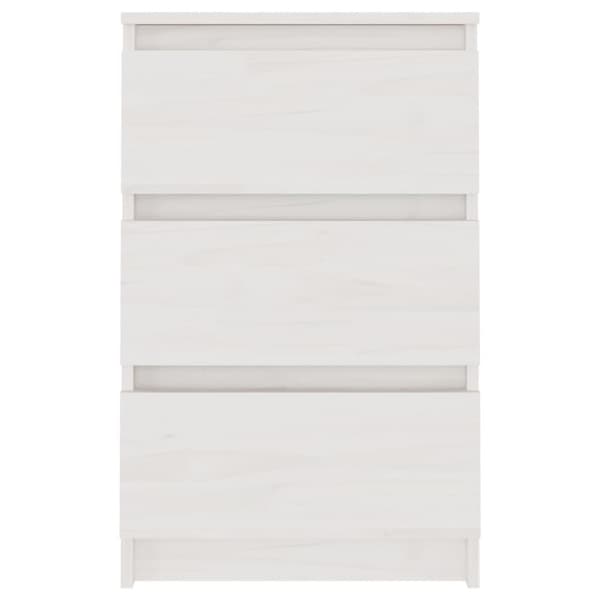 vidaXL Yöpöydät 2 kpl valkoinen 40x29,5x64 täysi mänty