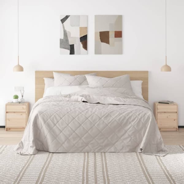vidaXL sengebord 40x31x50 cm massivt fyrretræ