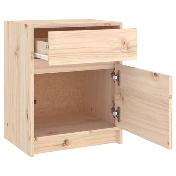 vidaXL Nattbord 40x31x50 cm heltre furu