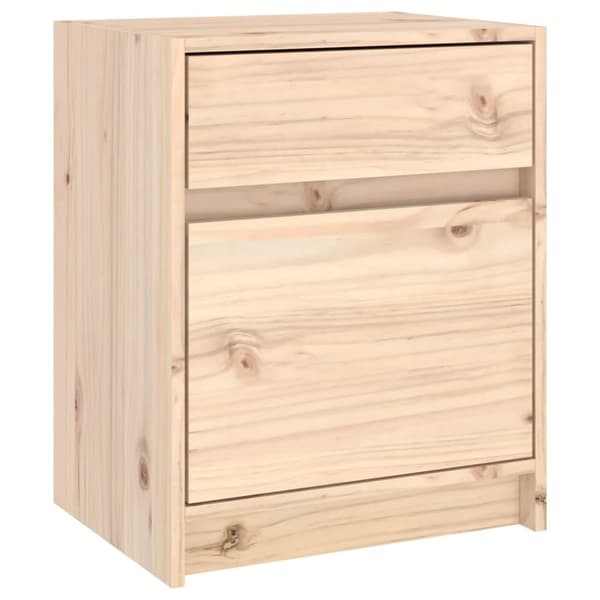 vidaXL Nattbord 40x31x50 cm heltre furu