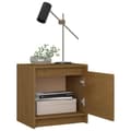 Miniatyrbilde 4 av 11: vidaXL Nattbord 2 stk honningbrun 40x30,5x40 cm heltre furu