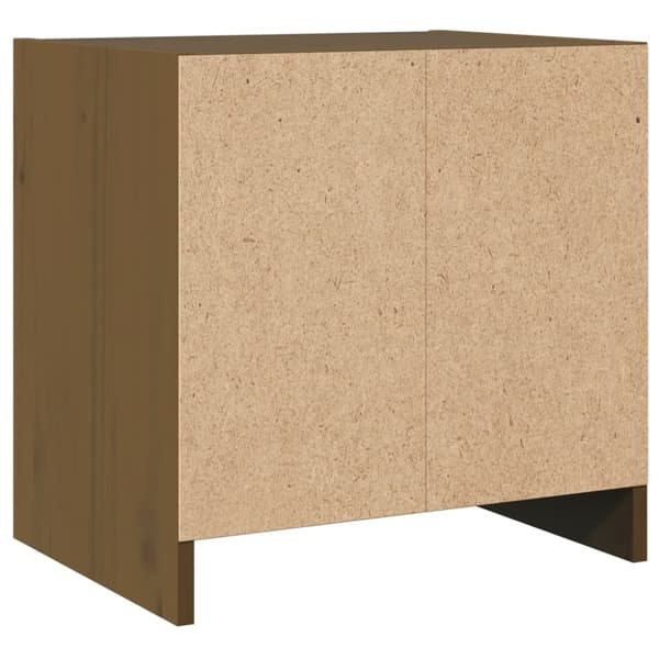 vidaXL Nattbord 2 stk honningbrun 40x30,5x40 cm heltre furu