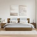 Miniatyrbilde 2 av 11: vidaXL Nattbord 2 stk honningbrun 40x30,5x40 cm heltre furu