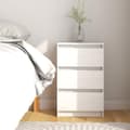 Miniatyrbilde 7 av 7: vidaXL Nattbord hvit 40x29,5x64 cm heltre furu