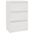 Miniatyrbilde 1 av 7: vidaXL Nattbord hvit 40x29,5x64 cm heltre furu