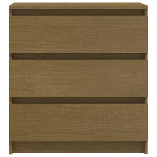 vidaXL Nattbord honningbrun 60x36x64 cm heltre furu