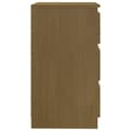 Miniatyrbilde 6 av 11: vidaXL Nattbord honningbrun 60x36x64 cm heltre furu