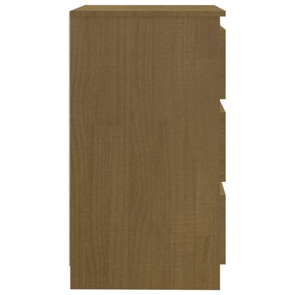 vidaXL Nattbord honningbrun 60x36x64 cm heltre furu