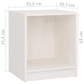Miniatyrbillede 9 af 10: vidaXL sengeskabe 2 stk. 35,5x33,5x41,5 cm massivt fyrretræ hvid