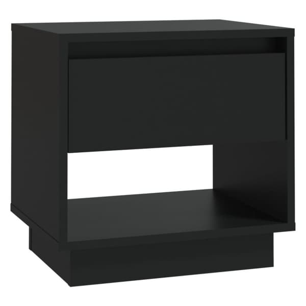 vidaXL sengeborde 2 stk. 45x34x44 cm spånplade sort