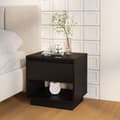 Miniatyrbillede 9 af 9: vidaXL sengebord 45x34x44 cm spånplade sort