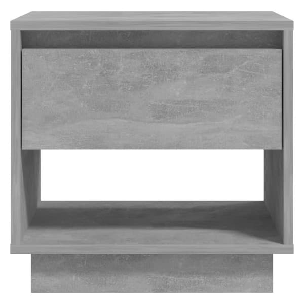 vidaXL Yöpöytä betoninharmaa 45x34x44 cm lastulevy