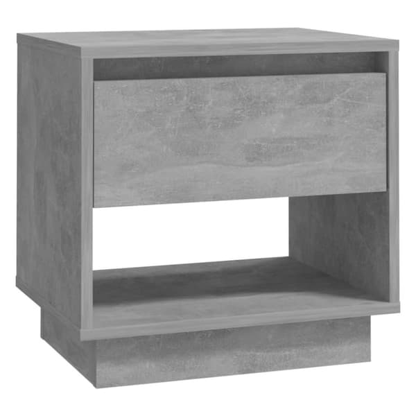 vidaXL Yöpöytä betoninharmaa 45x34x44 cm lastulevy