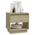Miniatyrbilde 4 av 10: vidaXL Nattbord 2 stk sonoma eik 45x34x44 cm sponplate