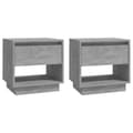 Miniatyrbilde 1 av 10: vidaXL Nattbord 2 stk betonggrå 45x34x44 cm sponplate