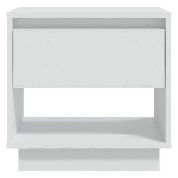 vidaXL sengebord 45x34x44 cm spånplade hvid