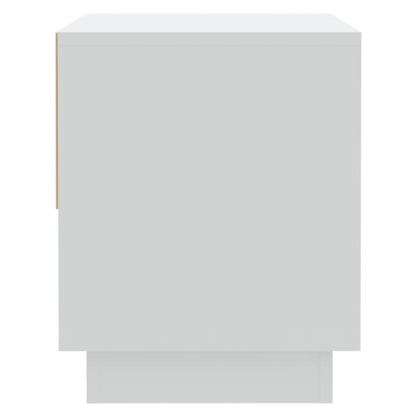 vidaXL sengebord 45x34x44 cm spånplade hvid