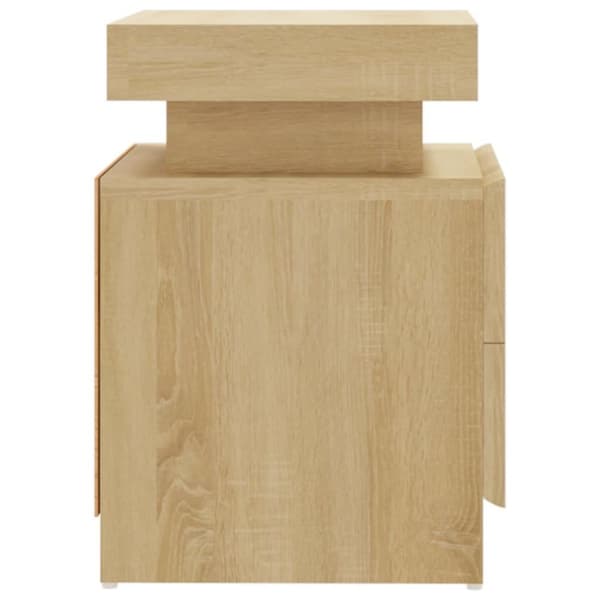 vidaXL Yöpöytä Sonoma-tammi 45x35x52 cm lastulevy