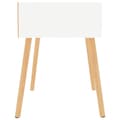 Miniatyrbild 5 av 11: vidaXL Sängbord 2 st vit 40x40x56 cm spånskiva