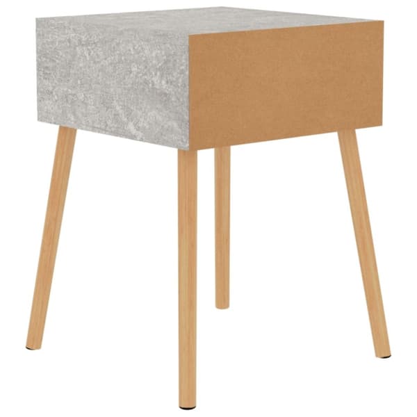 vidaXL Nattbord betonggrå 40x40x56 cm sponplate