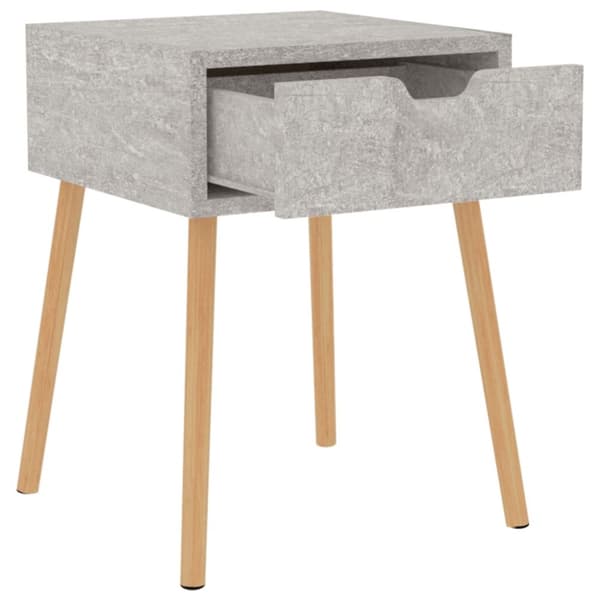 vidaXL Nattbord betonggrå 40x40x56 cm sponplate