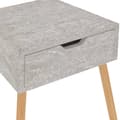 Miniatyrbilde 10 av 11: vidaXL Nattbord betonggrå 40x40x56 cm sponplate