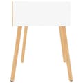 Miniatyrbild 5 av 11: vidaXL Sängbord 2 st vit högglans 40x40x56 cm spånskiva