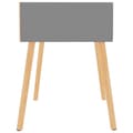 Miniatyrbilde 5 av 11: vidaXL Nattbord 2 stk grå 40x40x56 cm sponplate