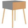 Miniatyrbilde 6 av 11: vidaXL Nattbord 2 stk grå 40x40x56 cm sponplate