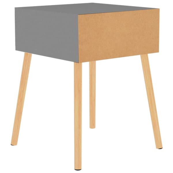 vidaXL Nattbord 2 stk grå 40x40x56 cm sponplate