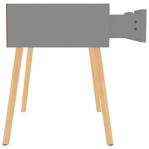 vidaXL Nattbord 2 stk grå 40x40x56 cm sponplate