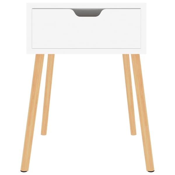 vidaXL sengeborde 2 stk. 40x40x56 cm spånplade hvid