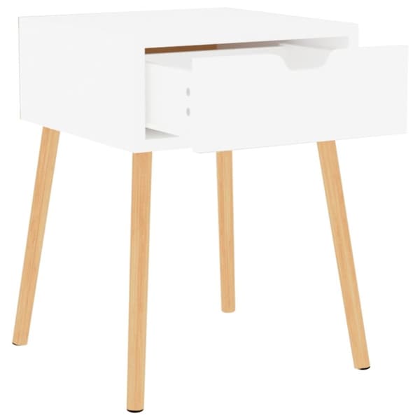 vidaXL sengeborde 2 stk. 40x40x56 cm spånplade hvid