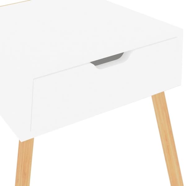 vidaXL sengeborde 2 stk. 40x40x56 cm spånplade hvid