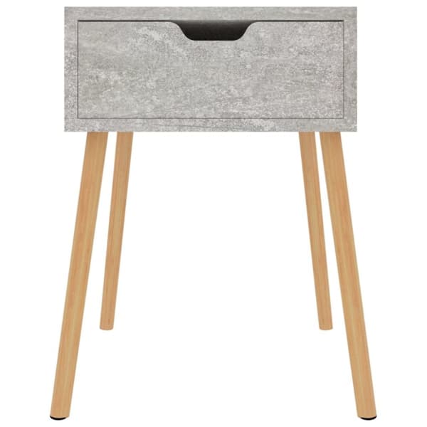 vidaXL sengeborde 2 stk. 40x40x56 cm spånplade betongrå