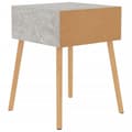 Miniatyrbillede 6 af 11: vidaXL sengeborde 2 stk. 40x40x56 cm spånplade betongrå
