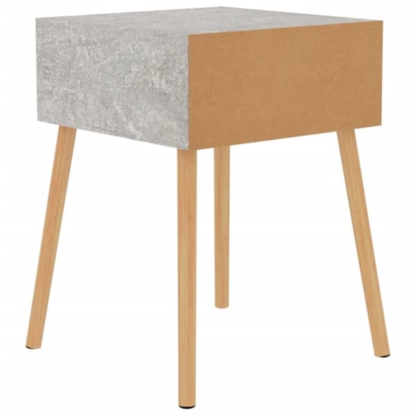 vidaXL sengeborde 2 stk. 40x40x56 cm spånplade betongrå