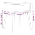 Miniatyrbillede 11 af 11: vidaXL sengeborde 2 stk. 40x40x56 cm spånplade betongrå