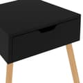Pikkukuva 10 / 11: vidaXL Yöpöytä korkeakiilto musta 40x40x56 cm lastulevy