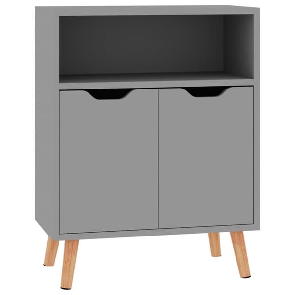 vidaXL Skjenk grå 60x30x72 cm konstruert tre