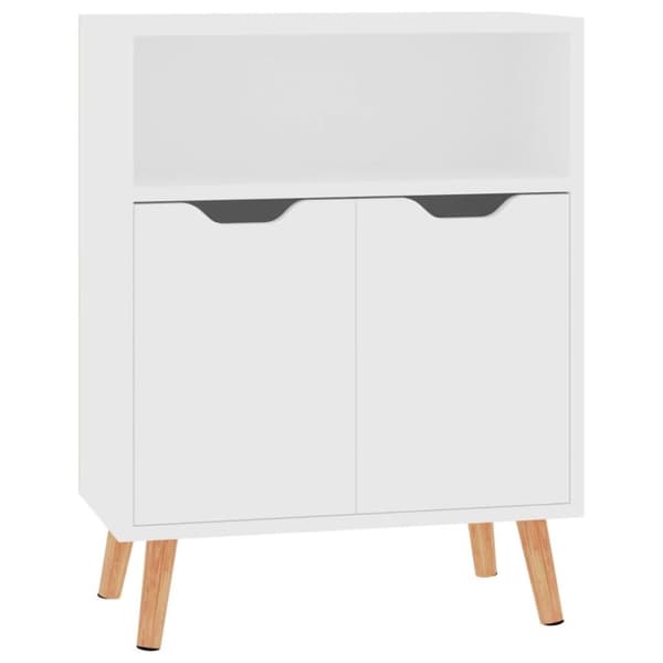 vidaXL skænk 60x30x72 cm konstrueret træ hvid