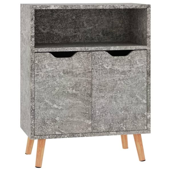 vidaXL Skjenk betonggrå 60x30x72 cm konstruert tre