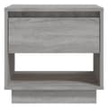 Miniatyrbilde 7 av 10: vidaXL Nattbord 2 stk grå sonoma eik 45x34x44 cm sponplate