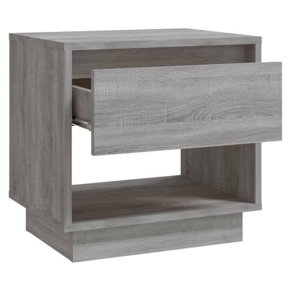 vidaXL Yöpöydät 2 kpl harmaa Sonoma 45x34x44 cm lastulevy