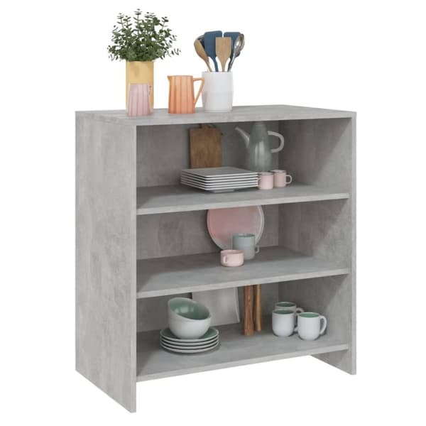 vidaXL Senkki betoninharmaa 70x40,5x75 cm lastulevy