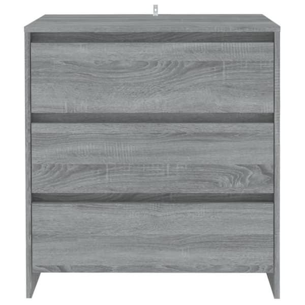 vidaXL Skänk grå sonoma 70x41x75 cm spånskiva